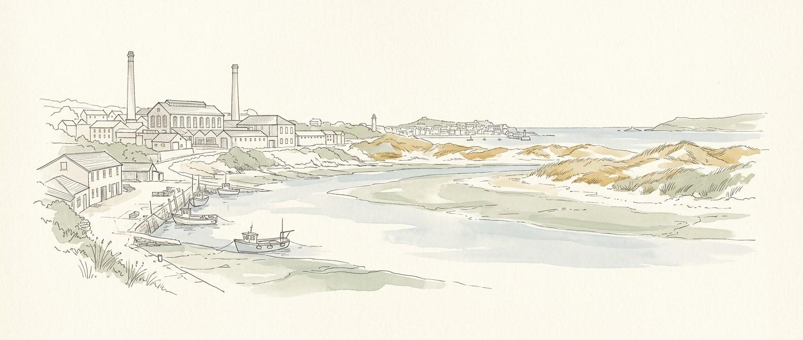 Hayle coastal industrial town