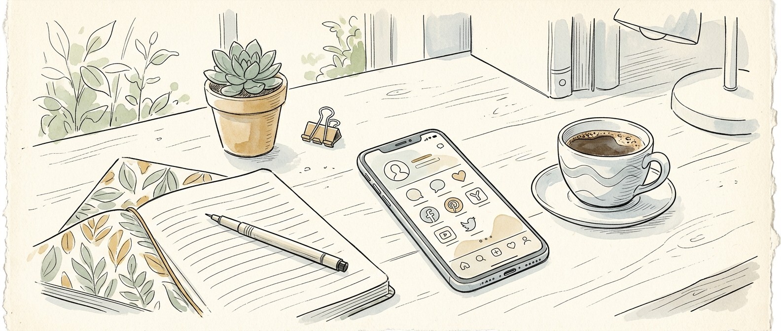 Social media apps on smartphone screen