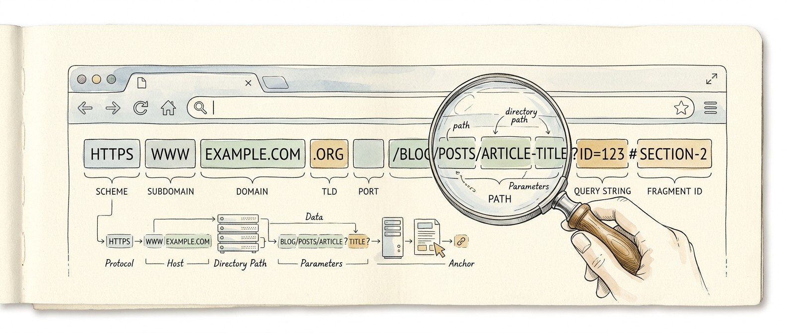 Website URL structure examples for SEO optimisation