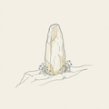 Ancient Cornwall standing stone on clifftop